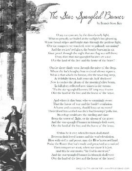 lyrics and song of star spangled banner
