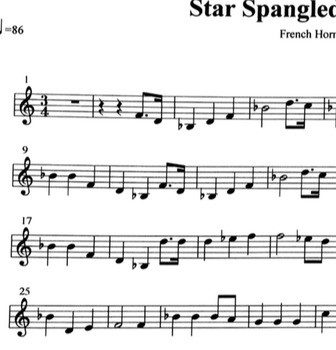 Twinkle Twinkle Little Star Sheet music for French Horn 