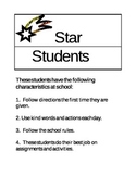 Star Student Bulletin Board Description