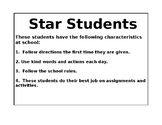 Star Student Bulletin Board Display Pages - Includes Color