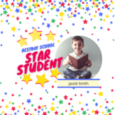 Star Student Certificate With or Without Name and Photo (C
