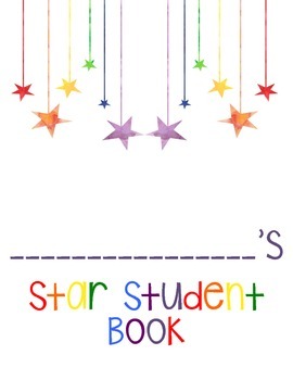 Preview of Star Student book template