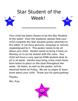 Preview of Star Student of the Week