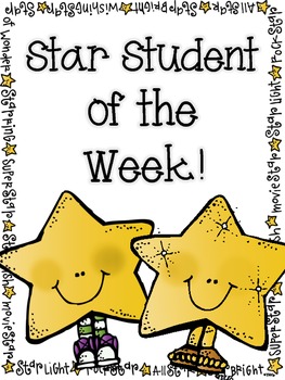 student of the week ideas