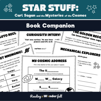 Preview of Star Stuff STEM Book Companion - Space / Astronomy