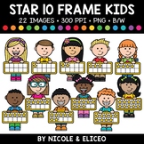 Star Ten Frame Kids Clipart