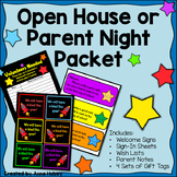 Space Themed Open House or Parent Night Documents