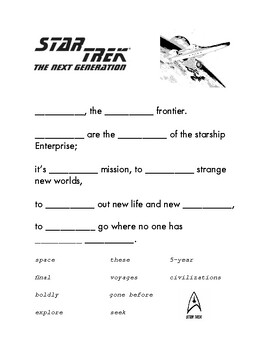 star trek intro text englisch