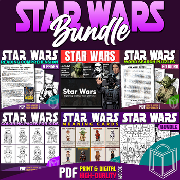 Preview of Star Wars 2024, Educational Bundle: Engaging Activities for Classroom, Projects