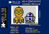 Star Wars 3CPO R2D2 - Mystery Picture - 4 operations - Fou