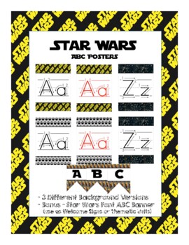 Star Wars ABC Print Poster by This And That OI From A Compassionate Teacher