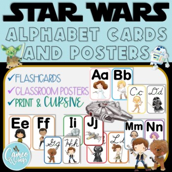 Preview of Star Wars Alphabet Flashcards and Posters