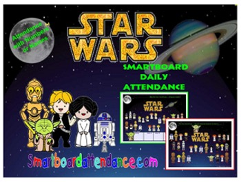 Preview of Star Wars Attendance, With or Without Lunch Count