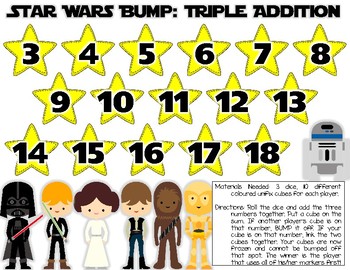 Star Wars BUMP Math Game {Addition, Subtraction, & Multiplication}