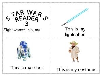 Preview of Star Wars- Beginning Reader- Sight Word Reader