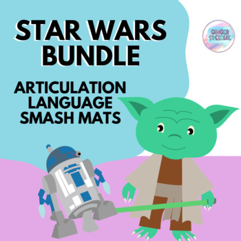Preview of Space Wars Inspired May the 4th Bundle | Articulation, Language, & Smash Mats