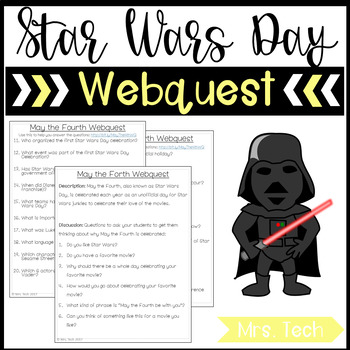 Preview of Star Wars Day Webquest