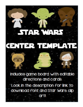 Preview of Star Wars Editable Board Game Center