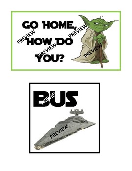 Preview of Star Wars "Go Home, How Do You?" Editable