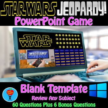 Preview of Star Wars & Jeopardy PowerPoint Game Bundle - 2 Customizable Games