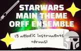 Star Wars Main Theme -Orff Ensemble Score (drum, bass guit