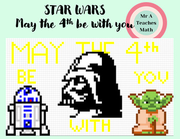 Preview of Star Wars May the 4th Digital Pixel Art Mixture of Basic Maths