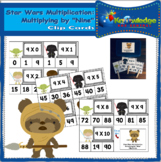 Star Wars Multiplication: Multiplying By NINE Clip Cards - EBOOK