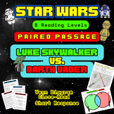 Star Wars Paired Passage Comprehension Compare Venn Write 