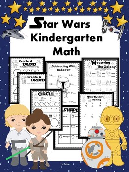 Preview of Star Wars Printable Math Activities and Centers For Kindergarten