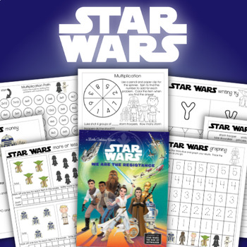 Preview of Star Wars Printable Packs Worksheets For kids