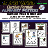 Star Wars Theme Alphabet Posters Cursive Format