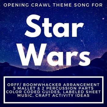 Preview of Star Wars Theme Song for Boomwhacker / Orff Ensemble