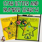 Star and Christmas Tree Letter and Number Search
