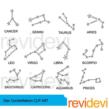 Preview of Star constellation clip art