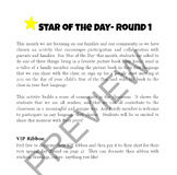 Star of the Day Letter to Families with Worksheets