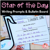 Star of the Day Writing Prompts and Bulletin Boards