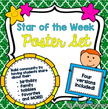 Preview of Star of the Week/All About ME! Poster Set {4 Poster Choices!}