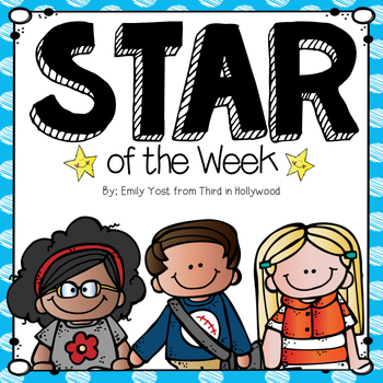 Preview of Star of the Week- with EDITABLE parent letter!