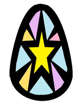 Preview of Star on Egg Suncatcher