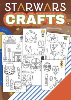 Preview of StarWars  Character Template Craft Activity-Celebrate StarWars Day