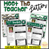 Starbucks Starbooks Editable Meet the Teacher Letter Power
