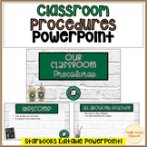 Starbooks Starbucks Classroom Procedures Editable PowerPoi