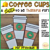 Starbucks Coffee Cups Thanksgiving a latte to be thankful 