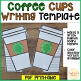 Starbucks Coffee Cups Writing Template
