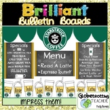 Starbucks Coffee Shop Theme Bulletin Board Set (Editable) 