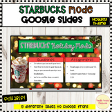 Starbucks Mode Christmas Google Slides Editable Holiday