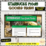 Starbucks Mode Google Slides Editable Happy New Year 2024