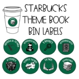 Starbucks Theme Book Bin Labels