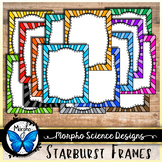 Borders and Frames - Starburst Frames - Great For Task Cards