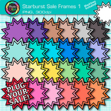 Starburst Sale Frame Clipart: 25 TPT Store Clip Art Commer